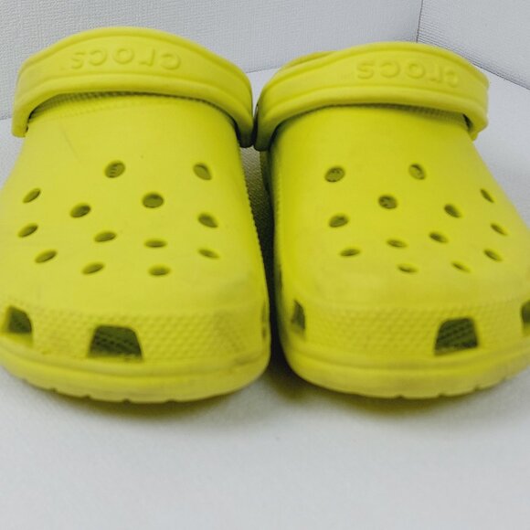 Crocs Men\'s Kiwi Yellow Classic Perforated Slingback Clogs Size US 6 main image 8